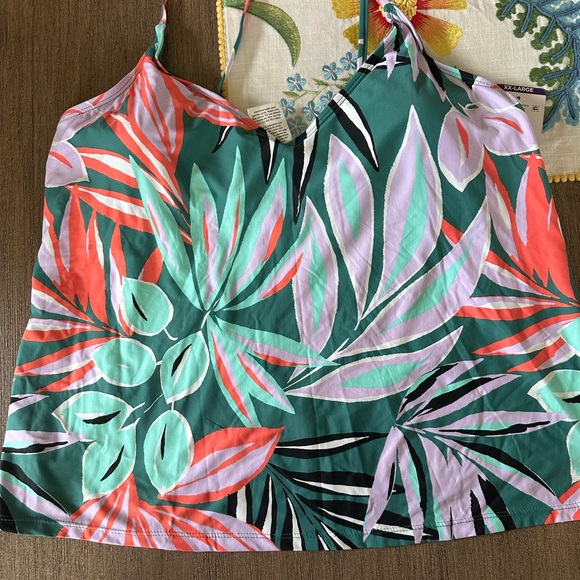 Anne Cole Women's Easy Triangle Tankini Swim Top - Picture 7 of 7